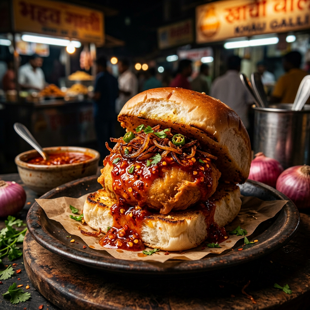 Schezwan Vada Pav